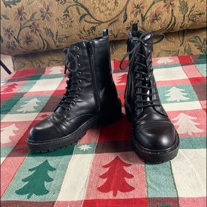 Forever 21 Black Combat Boots